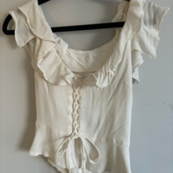 Reformation Fleur Top (Ivory) - Picture 3 of 5